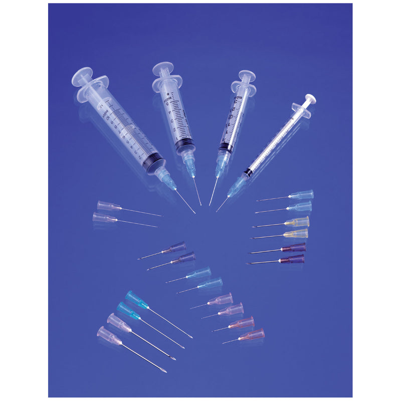 EXEL LUER SLIP SYRINGE WITH NEEDLE, SOLD AS CASE EXEL 244