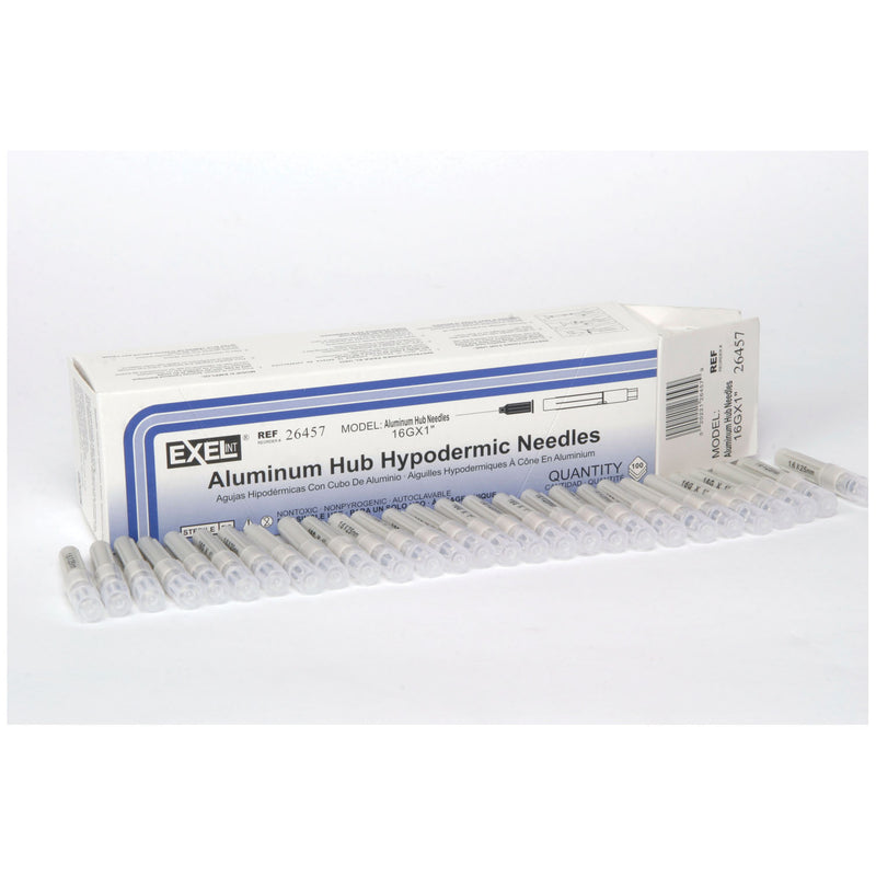 ALUMINUM HUB HYPODERMIC NEEDLE, 14G X 1½", 100/BX, 10 BX/CS, FOR VETERINARY USE ONLY, SOLD AS CASE EXEL 244