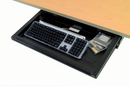 ARTICULATING KEYBOARD TRAY WITH MOUSE TRAY, 360° SWIVEL, 15° +/- TILT ADJUSTMENT, 7" HEIGHT ADJUSTMENT, 2½" TRACK PROFILE, 8" HORI, SOLD AS EACH POPUL