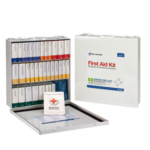 First Aid Only/Acme United Ansi/Osha Compliant Package First Aid Kt 54 Unit Ansi Bmetal Cs -90570