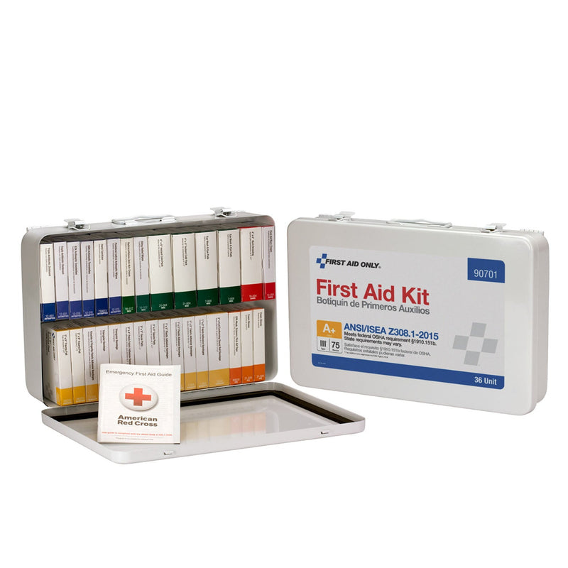 First Aid Only/Acme United Ansi/Osha Compliant Package First Aid Kt 36 Unit Ansiaplus Metal Cs -90701