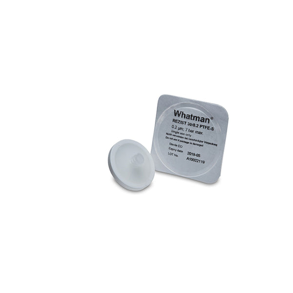 WHATMAN REZIST AIR VENTING FILTER, 50MM, PTFE, 0.2UM, NON-STERILE, 10/PK, SOLD AS PACK CYTIVA 10000685