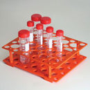 CENTRIFUGE TUBE RACK, FOR 15 & 50ML TUBES, ORANGE, SOLD AS EACH GLOBE 10001076