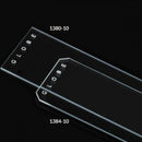 CHARGED SLIDE, ADHESIVE SURFACE, 90° CORNERS, GROUND EDGES, AQUA, 25 X 75MM, 72/BX, 20 BX/CS, SOLD AS CASE GLOBE 10001076