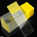 CHARGED SLIDE, ADHESIVE SURFACE, 90° CORNERS, GROUND EDGES, WHITE, 25 X 75MM, 72/BX, 20 BX/CS, SOLD AS CASE GLOBE 10001076