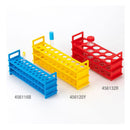 TEST TUBE STAND, 32MM MAX TUBE DIAMETER, 12 PLACES, 11" X 3.3" X 5", YELLOW, SOLD AS EACH GLOBE 10001076