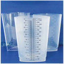 TRIANGULAR GRADUATE, POLYSTYRENE, GRADUATED, CLEAR, 10/SLV, 20 SLV/CS, SOLD AS CASE GMAX 10001061