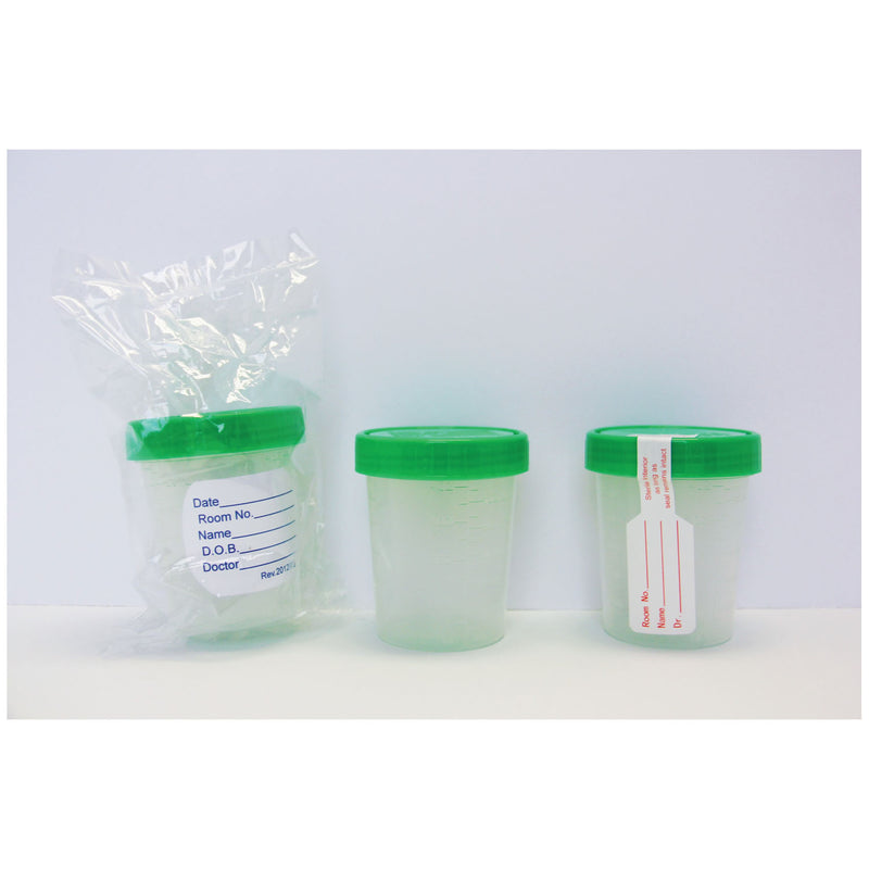 SPECIMEN CONTAINER, STANDARD, 120 ML, OR PEEL POUCH, STERILE, 100/CS, SOLD AS CASE GMAX 10001061