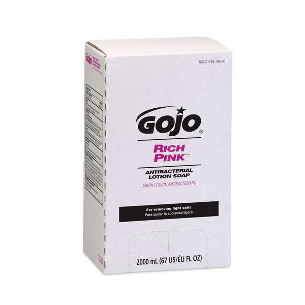 RICH PINK ANTIBACTERIAL LOTION SOAP, 4/CS, SOLD AS CASE GOJO 10000173