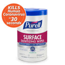 PURELL® FOODSERVICE SURFACE SANITIZING WIPES, 7"X10" WIPES, 110CT CANISTER, 6/CT, SOLD AS CARTON GOJO 10000173