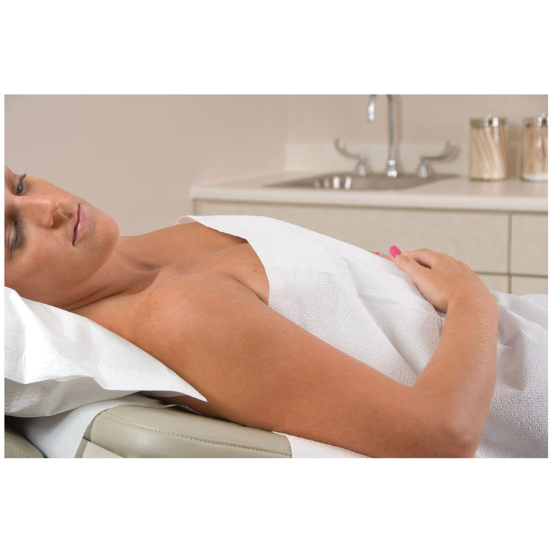 SPAESSENTIALS® DRAPE SHEET, 2-PLY, 40" X 48", WHITE, 100/CS, SOLD AS CASE GRAHAM 51