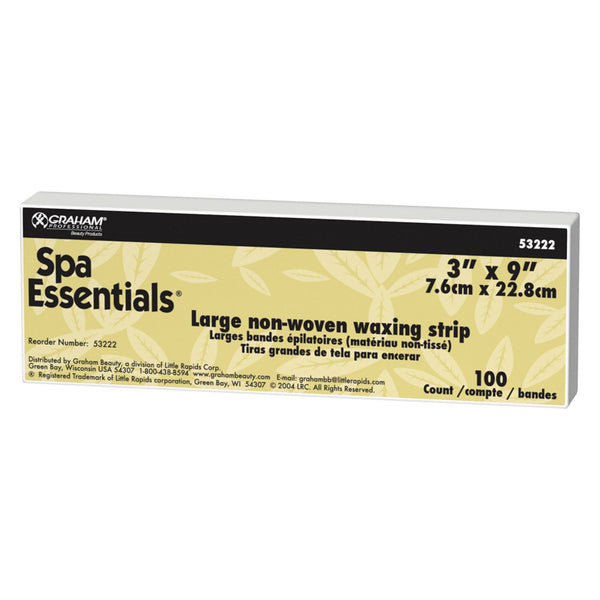 Graham Medical Quality Waxing Strips Nonwoven Waxing Strips 3X9Wht 100/Pk 24Pk/Cs -53222