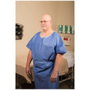 EXAM GOWN, NON-WOVEN, 30" X 42", BLUE, 50/CS, SOLD AS CASE GRAHAM 51