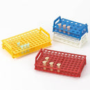 TEST TUBE STAND, 25MM MAX TUBE DIAMETER, 18 PLACES, 12.7" X 2.7" X 5", YELLOW, SOLD AS EACH GLOBE 10001076
