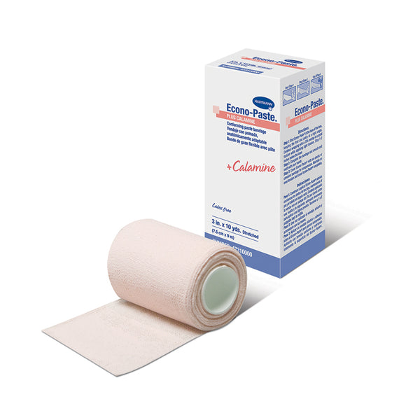 ZINC-OXIDE PASTE, CALAMINE ON A FLEXIBLE GAUZE BANDAGE, 4" X 10 YDS, 1 RL/BX, 12 BX/CS, SOLD AS CASE HARTMANN 28