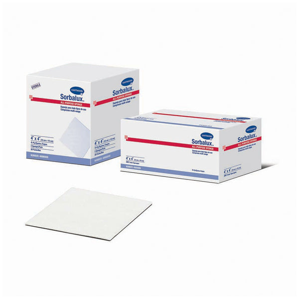 Hartmann Usa Sorbalux All Purpose, Drain & Iv Sponges Sponge All Purpose 4Ply 4X4 Ns 200/Slv 10Slv/Cs -48850000
