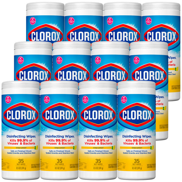CLOROX COMPOSTABLE CLEANING WIPE, SIMPLY LEMON, 75 CT, 6/CS, SOLD AS CASE CLOROX 10001213