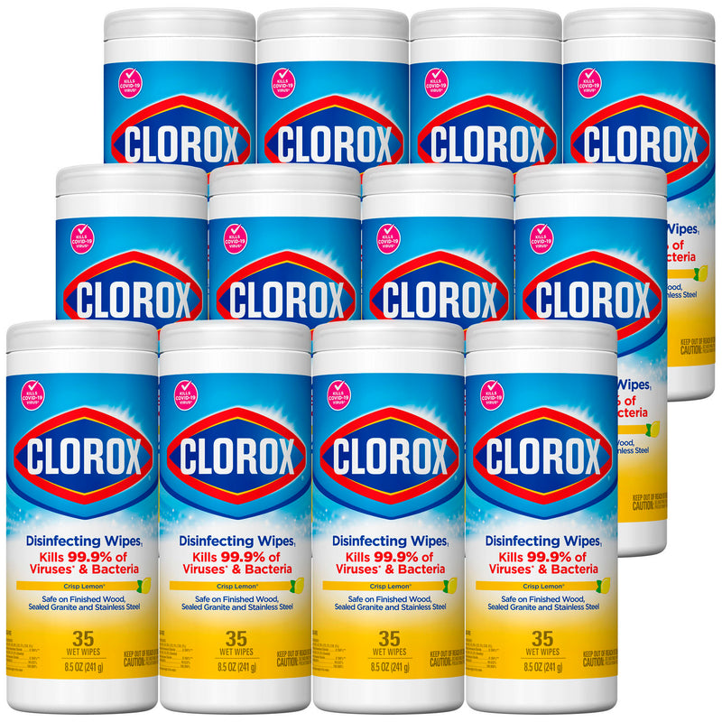 CLOROX COMPOSTABLE CLEANING WIPE, SIMPLY LEMON, 75 CT, 6/CS, SOLD AS CASE CLOROX 10001213