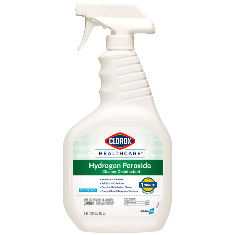 CLOROX HEALTHCARE® HYDROGEN PEROXIDE CLEANER DISINFECTANT WIPES, 6.75 X 9, 95/CAN, 6/CS, SOLD AS CASE CLOROX 10001213