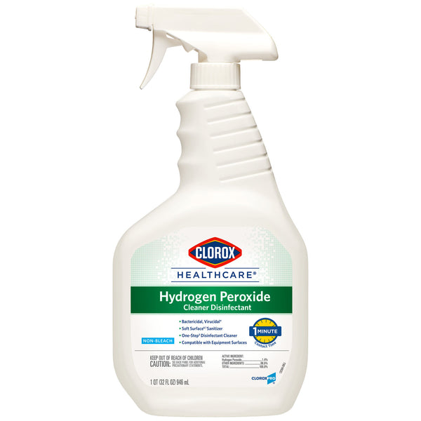 CLOROX HEALTHCARE® HYDROGEN PEROXIDE CLEANER DISINFECTANT SPRAY, 32 OZ, 9/CS, SOLD AS CASE CLOROX 10001213