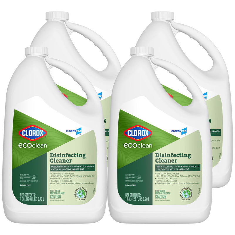 ECOCLEAN™ DISINFECTING CLEANER, 128 OZ, 4/CS, SOLD AS CASE CLOROX 10001213