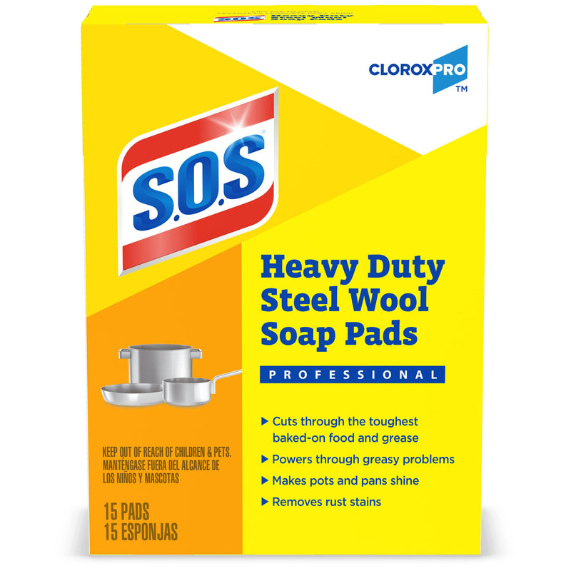 S.O.S® HEAVY DUTY SCRUBBER SPONGE, 3 CT, 8/CS, SOLD AS CASE CLOROX 10001213