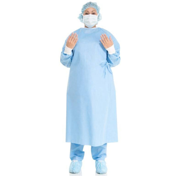 SURGICAL GOWN, ADJUSTABLE HOOK & LOOP NECKLINE, X-LARGE, STERILE, 20/CS, SOLD AS CASE O&M 10000979
