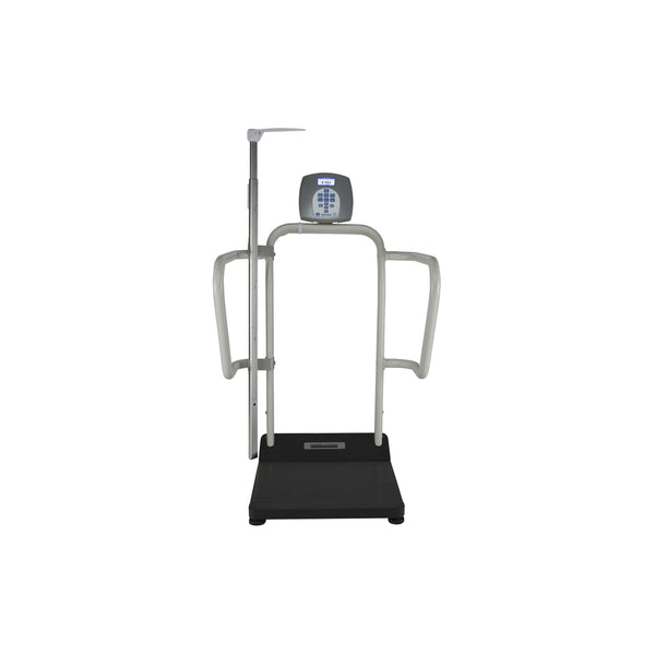 DIGITAL PLATFORM SCALE WITH EXTRA WIDE HANDRAILS, DIGITAL HEIGHT ROD & WIRELESS TECHNOLOGY, 1000 LB CAPACITY, ADPT30, SOLD AS EACH PELSTAR 10000517