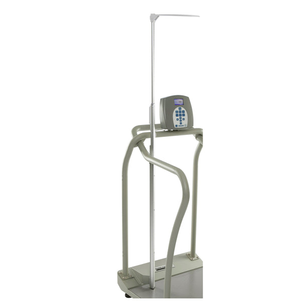 DIGITAL PLATFORM SCALE WITH HANDRAILS & HEIGHT ROD, 1000 LB CAPACITY, ADPT30, SOLD AS EACH PELSTAR 10000517