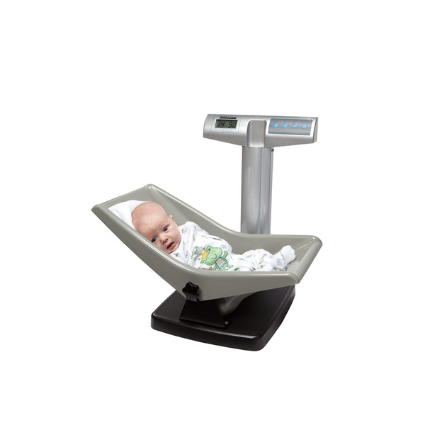 DIGITAL SEAT SCALE, PEDIATRIC, 50 LB/23 KG CAPACITY, 24¼" X 14¼" X 18½" SEAT DIMENSION, AA BATTERIES, EMR CONNECTIVITY VIA USB, 2-, SOLD AS EACH PELST