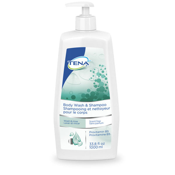 BODY WASH & SHAMPOO, SCENT-FREE, 33.8 FL OZ PUMP BOTTLE, 8/CS, SOLD AS CASE ESSITY 10001246