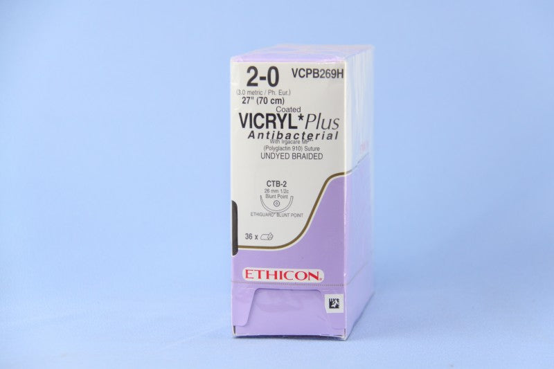 SUTURE, TAPER POINT, SIZE 3-0, 27", UNDYED BRAIDED, CT-2 NEEDLE, ½ CIRCLE, 3 DZ/BX, SOLD AS BOX ETHICON 243