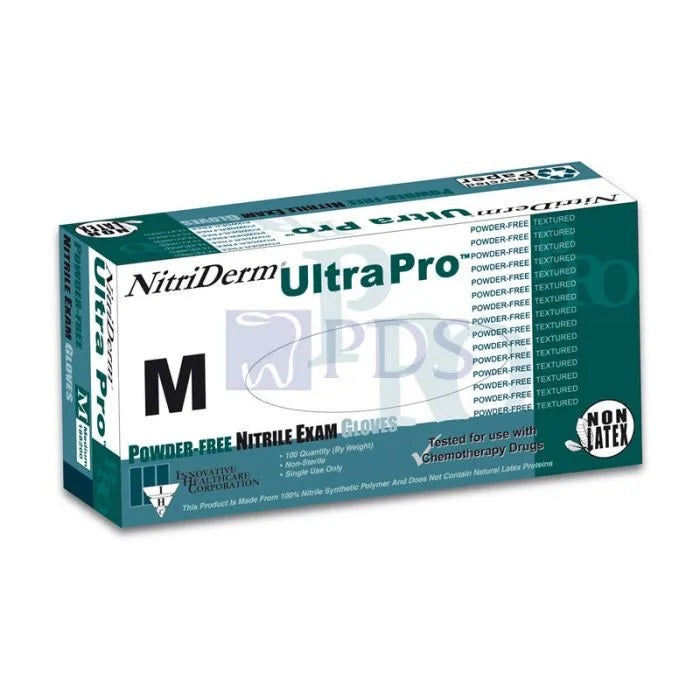 INNOVATIVE NITRIDERM® EP ULTRA PRO™ NITRILE SYNTHETIC POWDER-FREE EXAM GLOVES GLOVE EXAM NITRILE CHEMO PF BLSM 100/BX 10BX/CS