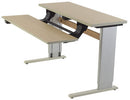 BI-LEVEL ACTIVITY/ COMPUTER TABLE, 60"L X 14"W X 16"W X 31"D, RECTANGULAR, POWER ADJUSTABLE, AVAILABLE IN ALL FINISHES, INDICATE C, SOLD AS EACH POPUL