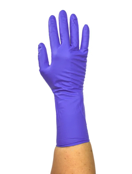 Dynarex Tillotson True Advantage High Risk Nitrile Exam Gloves Nitrile Exam Glove, 8 Mil, Small, 50/Bx, 10 Bx/Cs -6512