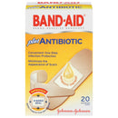 J&J Band-Aid Adhesive Bandages - Antibiotic Bandage Adh Antibioticasst Szs 20/Bx 24Bx/Cs -005570