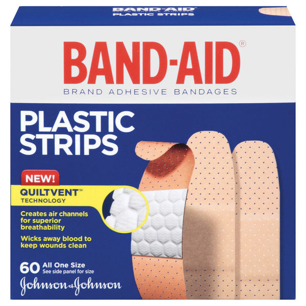 PLASTIC ADHESIVE BANDAGES, ¾" X 3", 60/BX, 24 BX/CS, SOLD AS CASE KENVUE 10000358