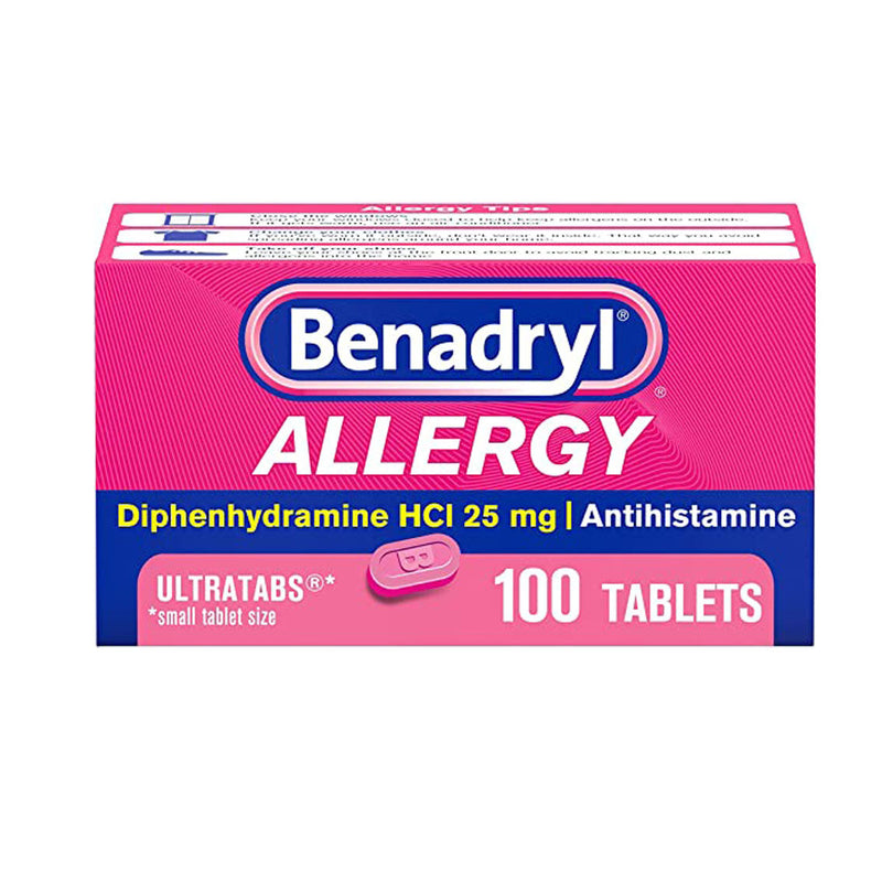 J&J Benadryl Allergy Ultratab Tablets Allergy Ultratab 120Ct 12/Cs -17060