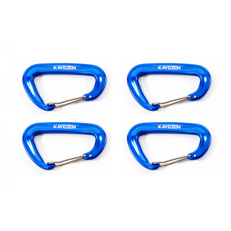 KAYEZEN VECTOR CARABINER, 4/PK , 3"L X 2"W, BLUE METAL, SOLD AS PACK KAYEZEN 10001265