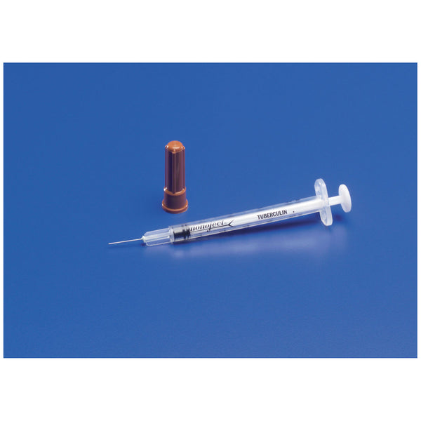 TB SYRINGE, 1ML, 25G X 5/8" NEEDLE, 100/BX, 5 BX/CS, SOLD AS CASE CARDINAL 261