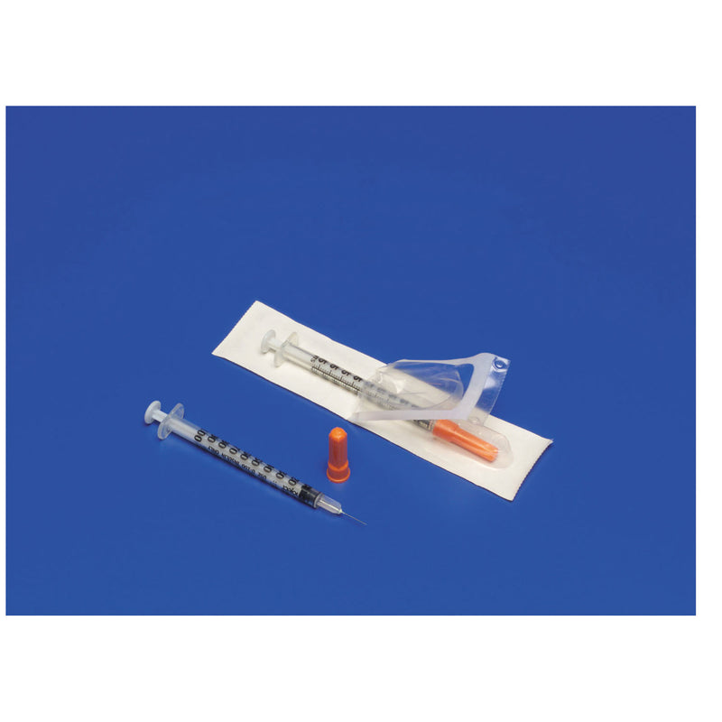 INSULIN SYRINGE ONLY, 1ML, REGULAR LUER TIP, 100/BX, 5 BX/CS, SOLD AS CASE CARDINAL 261