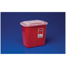 NOVAPLUS SHARPSAFETY™ SHARPS CONTAINER, ROTOR LID, RED, 2 GALLON, 20/CS, SOLD AS CASE CARDINAL 261