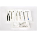SUTURE REMOVAL KIT, LITTAUER 4 1/2" SCISSORS, INSERT FORCEPS 5", 3" X 3" GAUZE, 12-PLY, 50/CS, SOLD AS CASE CARDINAL 261