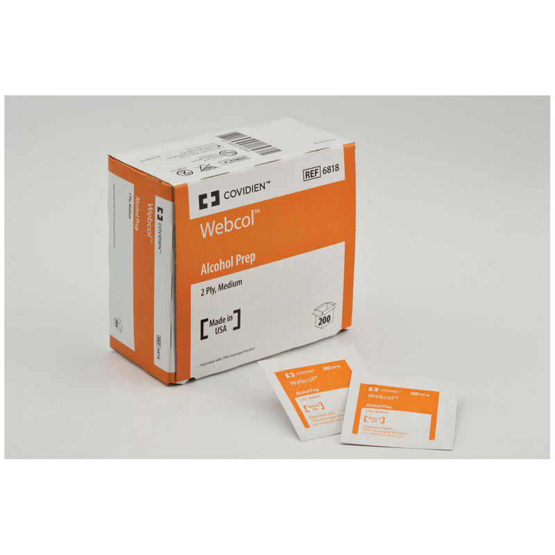 CARDINAL HEALTH WEBCOL ALCOHOL PREP PADS, SOLD AS CASE CARDINAL 261