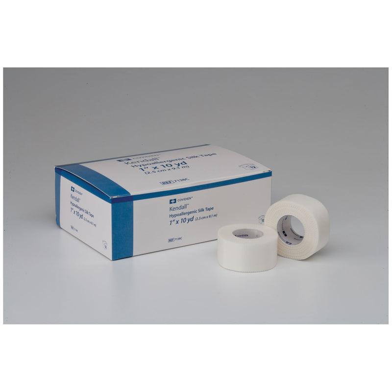 SILK TAPE, HYPOALLERGENIC, ½" X 10 YDS, LATEX FREE , 24/BX, 10 BX/CS, SOLD AS CASE CARDINAL 261