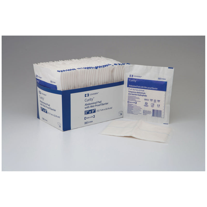 ABDOMINAL PAD, 7½" X 8", STERILE, 1S, 18/TRAY, 12 TRAY/CS, SOLD AS CASE CARDINAL 261