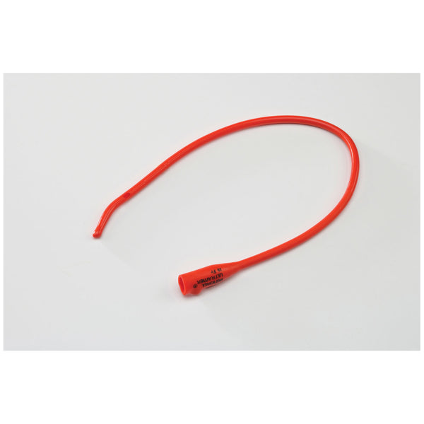 URETHRAL RED RUBBER CATHETER, 22FR, 12"L, 12/CTN, SOLD AS CARTON CARDINAL 261