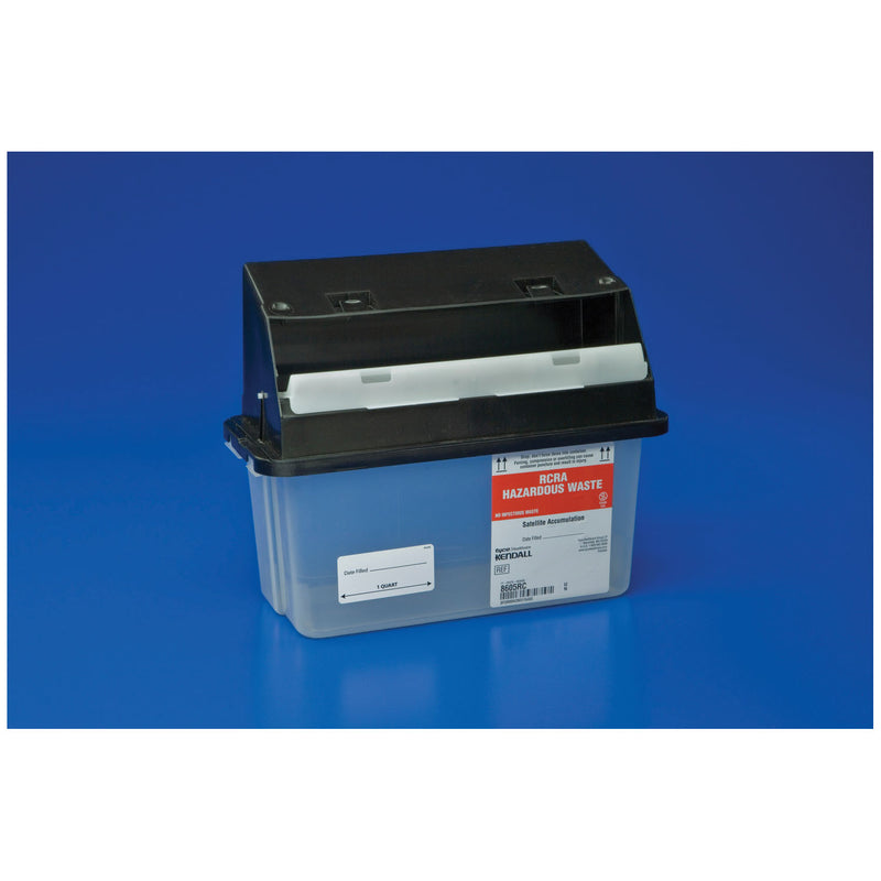 HAZARDOUS WASTE CONTAINER, SLIDE LID, BLACK, 12 GAL, 10/CS, SOLD AS EACH CARDINAL 261