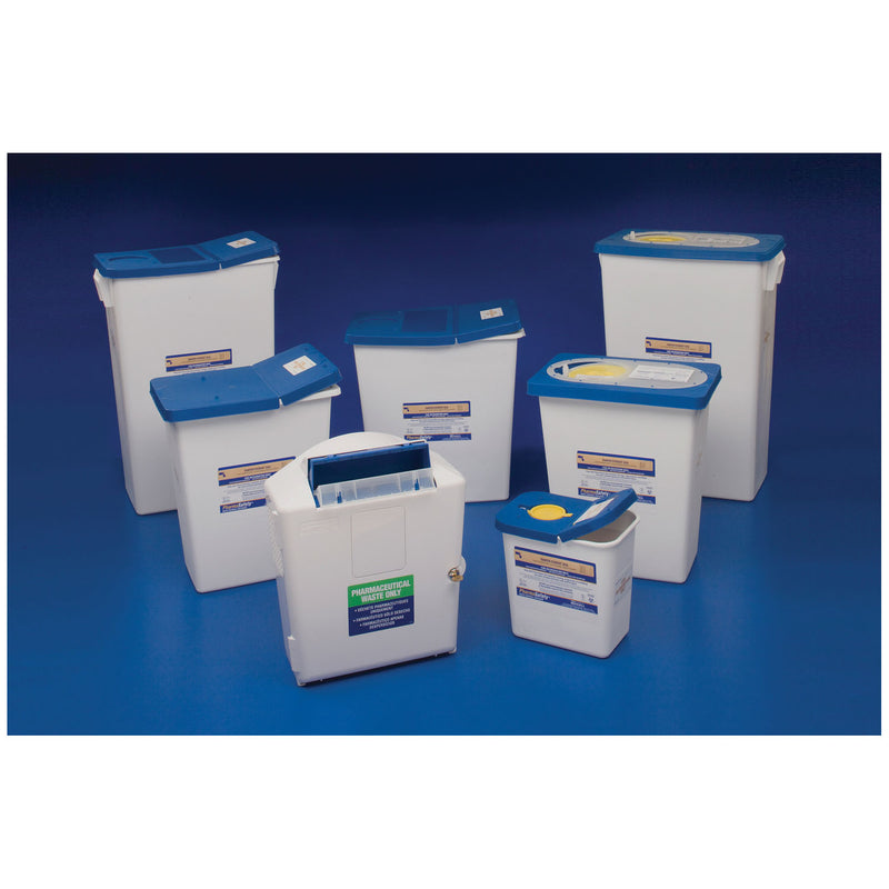 WASTE DISPOSAL CONTAINER, 8 GAL, LID & ABSORBENT PAD, 17¾"H X 11"D X 15½" W , 10/CS, SOLD AS CASE CARDINAL 261
