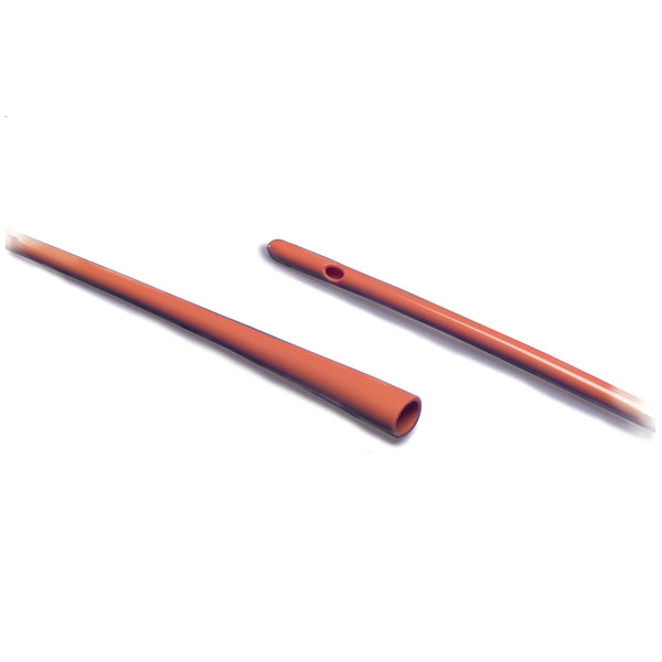 RED RUBBER ROBINSON CATHETERS, 12FR, 14"L, LATEX, STERILE, 100/CS, SOLD AS CASE CARDINAL 261
